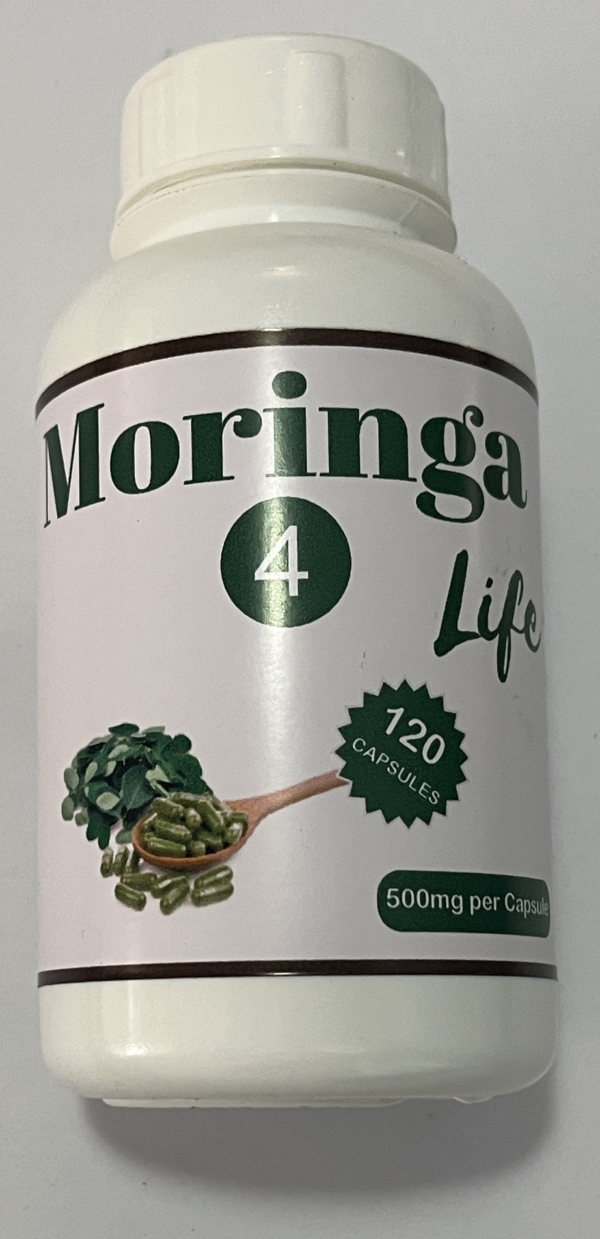 Moringa-4-Life 120 Moringa Powder Capsules 2 x Bottles